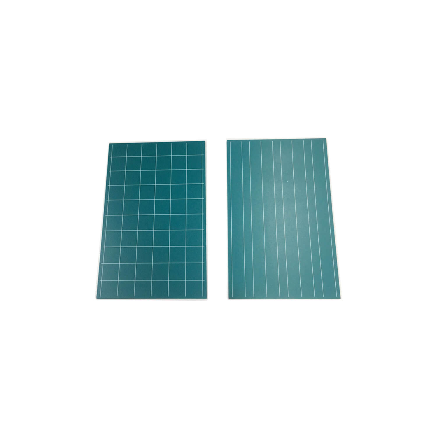 Greenboards With Double Lines And Squares(written by Chalk): Set Of 2