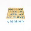 Blue Movable Alphabet With Box (English Verson)