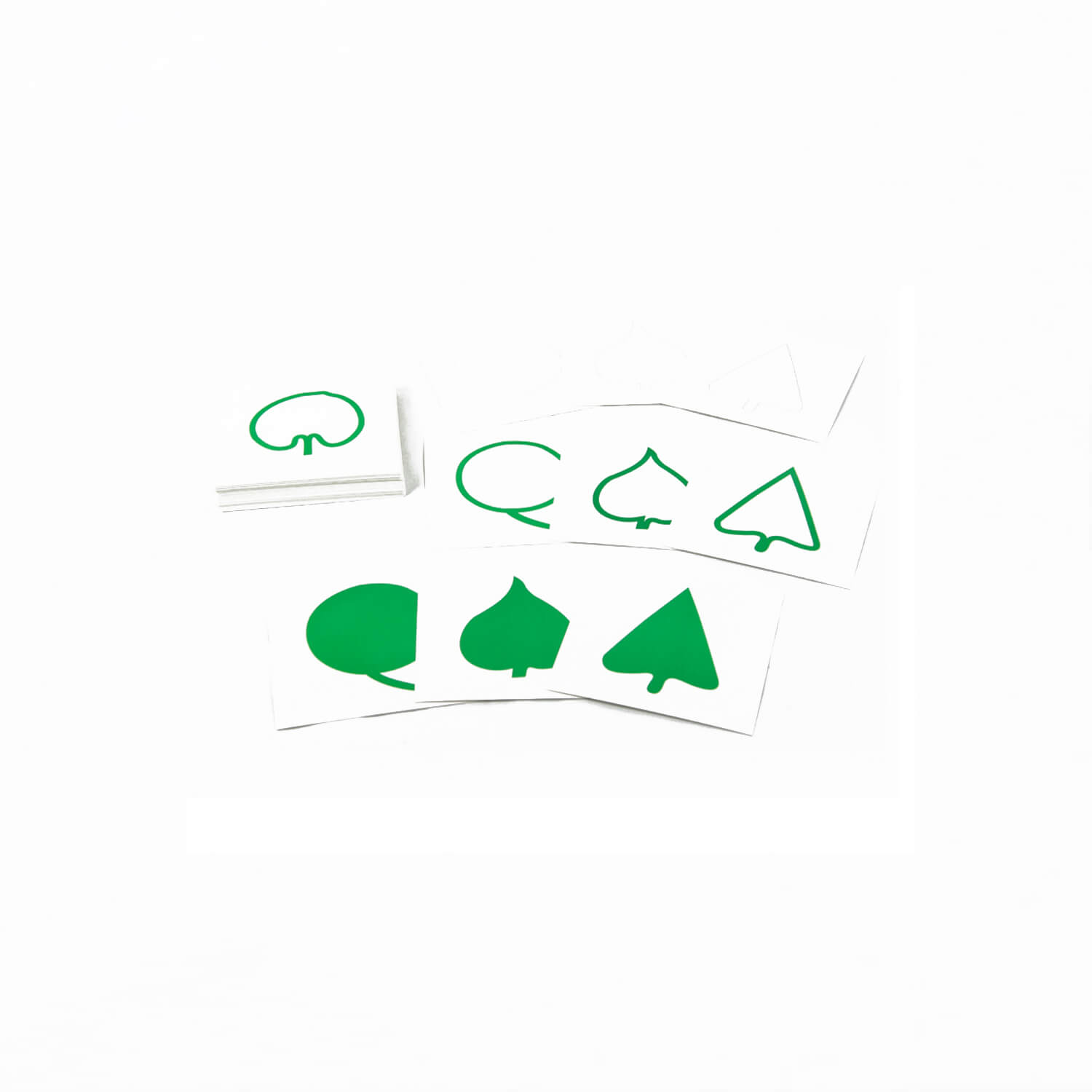 Leaf Cards: 18 Leaf shape