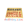 Small Movable Alphabet With Box: Cursive