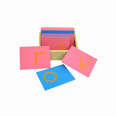 Sandpaper Letters With Box: Lower Case Print (English Version)